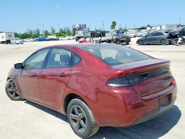 1C3CDFBB8FD344216 - 2015 DODGE DART SXT MAROON photo 3