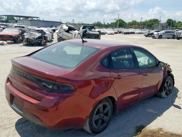 1C3CDFBB8FD344216 - 2015 DODGE DART SXT MAROON photo 4