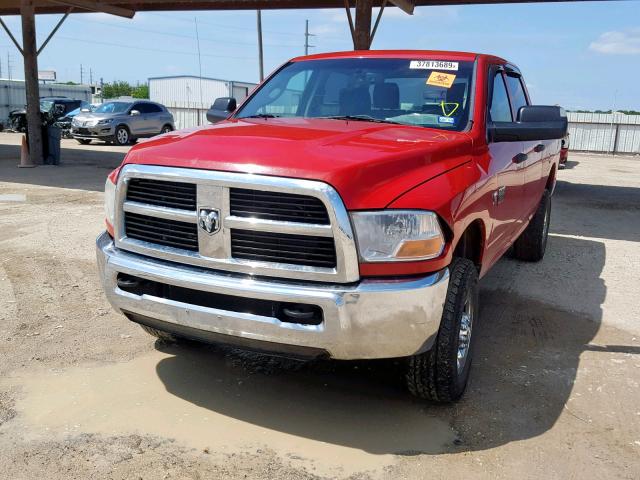 3C6UD5CL9CG106074 - 2012 DODGE RAM 2500 S წითელი ფოტო 2