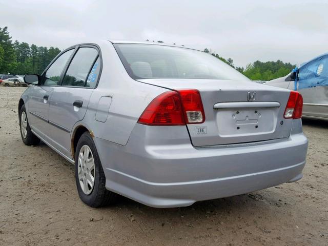 2HGES16334H538427 - 2004 HONDA CIVIC DX V GRAY photo 3