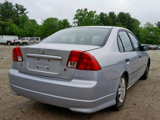 2HGES16334H538427 - 2004 HONDA CIVIC DX V GRAY photo 4