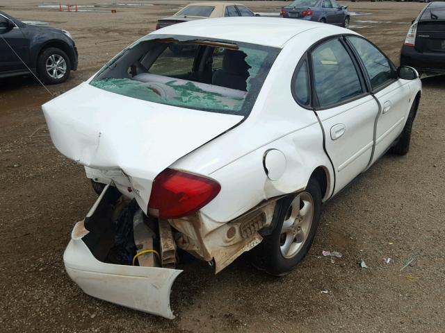 1FAFP55281G232017 - 2001 FORD TAURUS SES WHITE photo 4