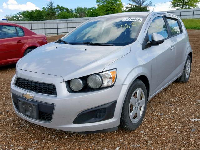 1G1JA6SH6D4249188 - 2013 CHEVROLET SONIC LS SILVER photo 2
