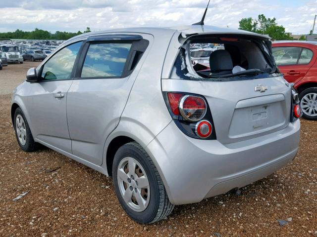 1G1JA6SH6D4249188 - 2013 CHEVROLET SONIC LS SILVER photo 3