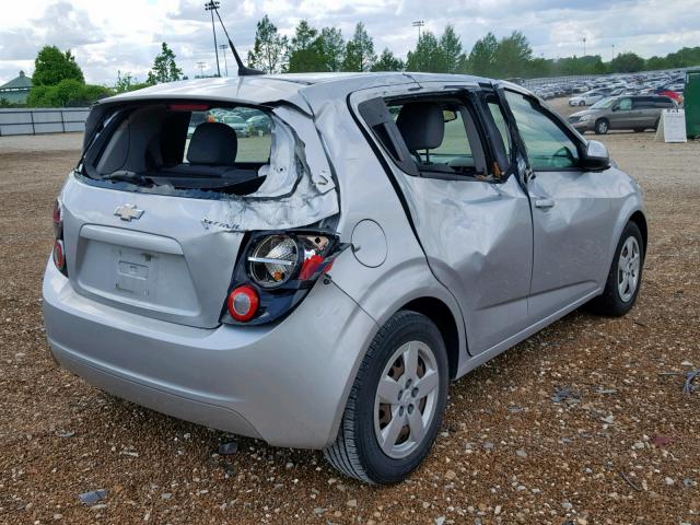 1G1JA6SH6D4249188 - 2013 CHEVROLET SONIC LS SILVER photo 4