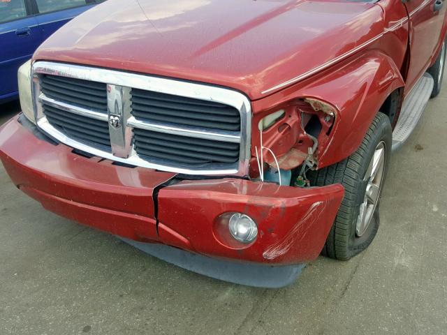 1D4HD58286F182811 - 2006 DODGE DURANGO LI RED photo 9