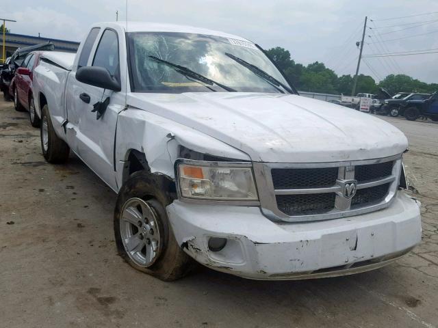 1D3HE42K58S531471 - 2008 DODGE DAKOTA SLT WHITE photo 1