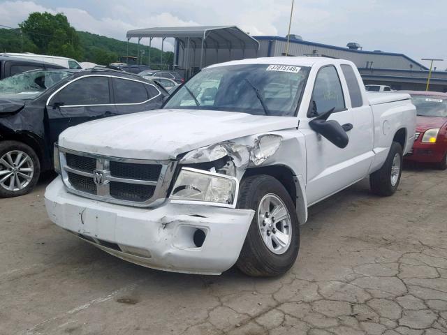 1D3HE42K58S531471 - 2008 DODGE DAKOTA SLT WHITE photo 2