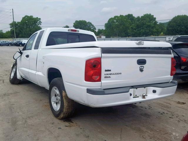 1D3HE42K58S531471 - 2008 DODGE DAKOTA SLT WHITE photo 3