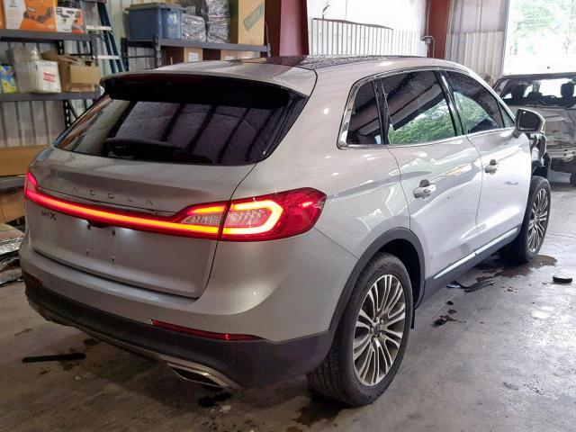 2LMTJ6LR0GBL20595 - 2016 LINCOLN MKX RESERV SILVER photo 4