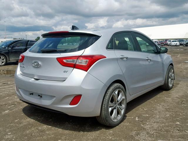 KMHD35LH7EU219797 - 2014 HYUNDAI ELANTRA GT SILVER photo 4