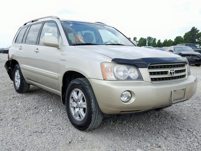 JTEGF21A830075481 - 2003 TOYOTA HIGHLANDER GOLD photo 1