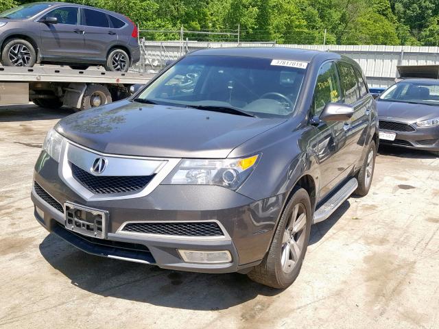 2HNYD2H29CH537629 - 2012 ACURA MDX GRAY photo 2