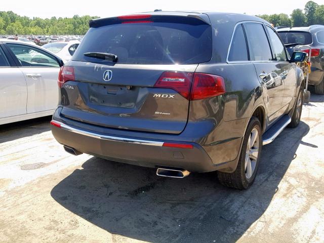 2HNYD2H29CH537629 - 2012 ACURA MDX GRAY photo 4