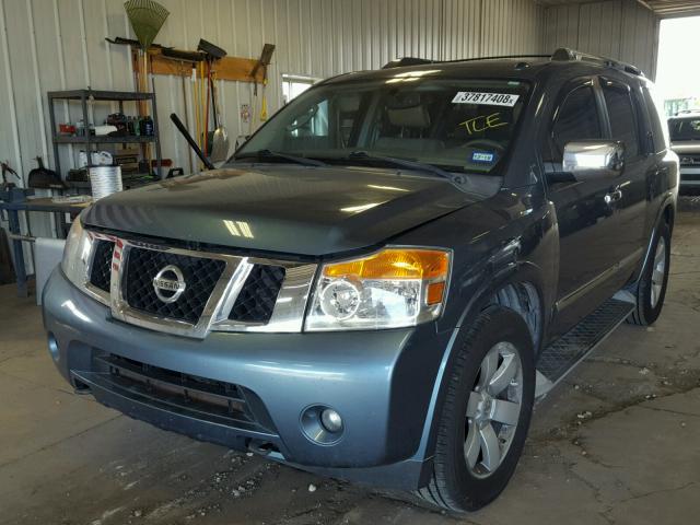 5N1BA0ND3BN615600 - 2011 NISSAN ARMADA SV BLUE photo 2