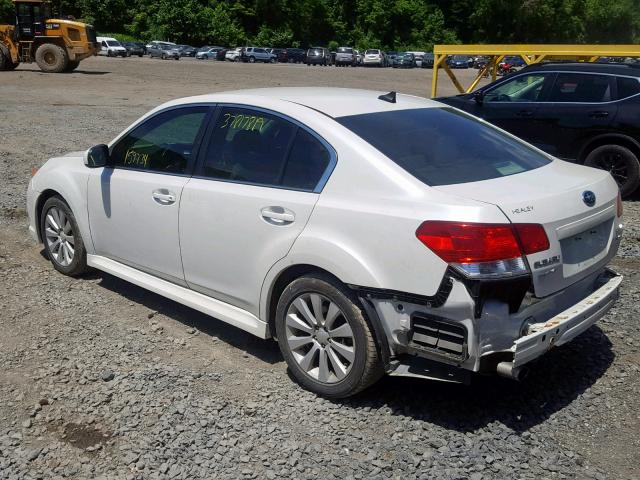 4S3BMDJ67B2237499 - 2011 SUBARU LEGACY 3.6 WHITE photo 3