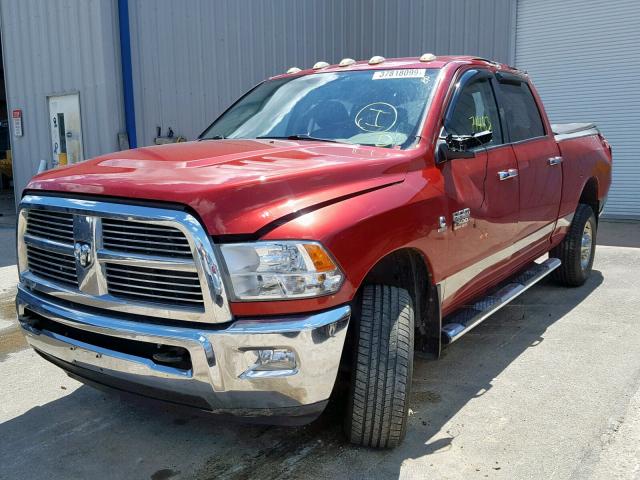 3D7UT2CL5AG189676 - 2010 DODGE RAM 2500 RED photo 2