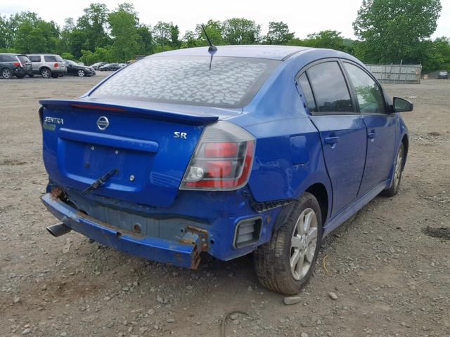 3N1AB6AP1AL632350 - 2010 NISSAN SENTRA 2.0 BLUE photo 4