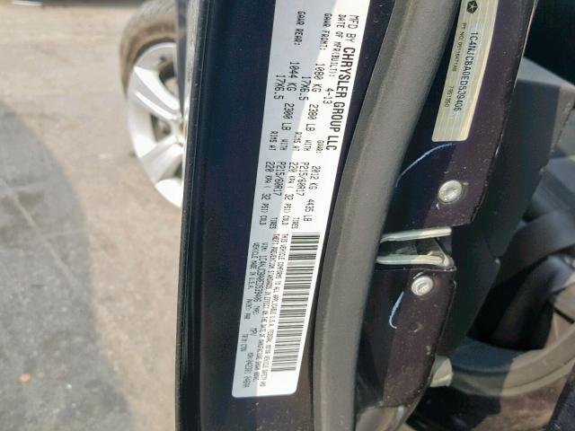 1C4NJCBA0ED539406 - 2014 JEEP COMPASS SP შავი ფოტო 10