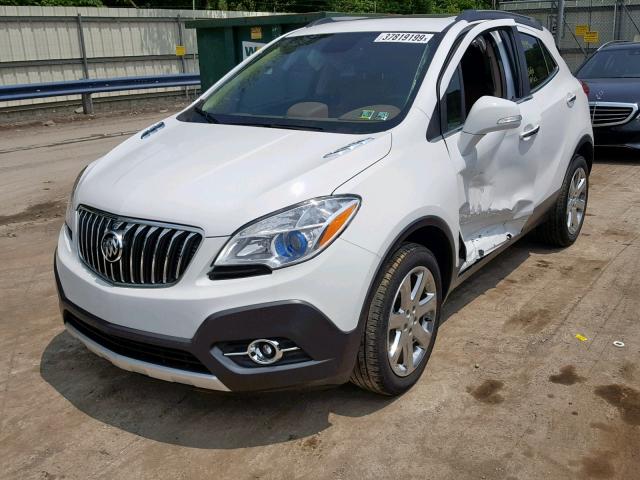 KL4CJGSB7GB611329 - 2016 BUICK ENCORE WHITE photo 2