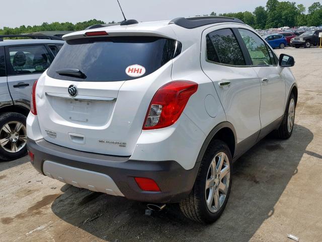 KL4CJGSB7GB611329 - 2016 BUICK ENCORE WHITE photo 4