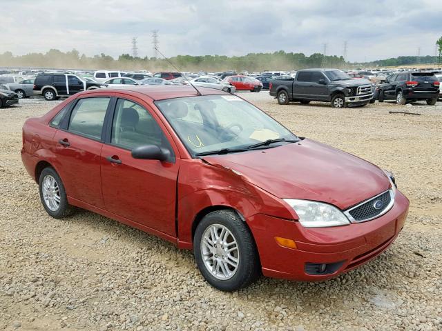 1FAFP34N15W301058 - 2005 FORD FOCUS ZX4 RED photo 1