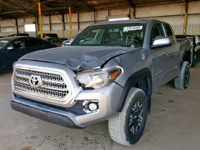 5TFSZ5AN5HX070537 - 2017 TOYOTA TACOMA ACC SILVER photo 2