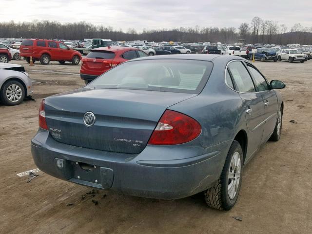 2G4WC552761223038 - 2006 BUICK LACROSSE C BLUE photo 4