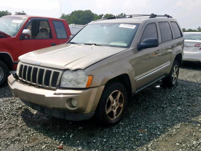 1J4GR48K46C259304 - 2006 JEEP GRAND CHER BEIGE photo 2