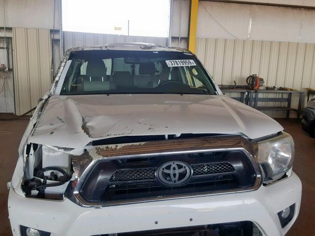 5TFLU4EN3DX066083 - 2013 TOYOTA TACOMA DOU WHITE photo 9