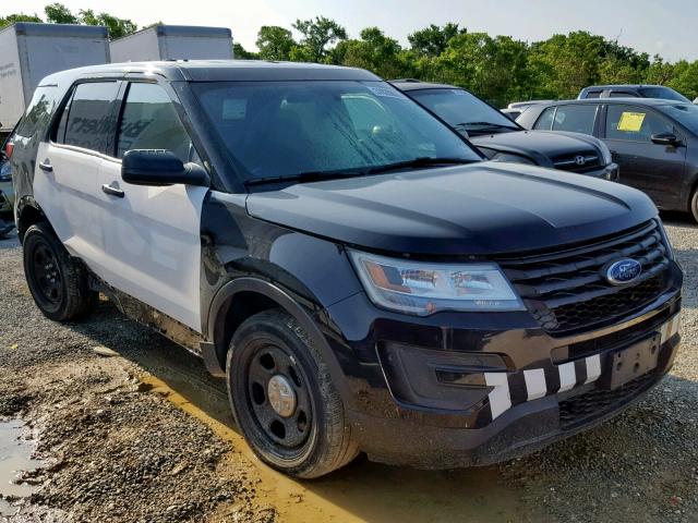 1FM5K8AR1HGC26090 - 2017 FORD EXPLORER P BLACK photo 1