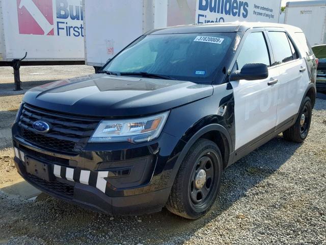 1FM5K8AR1HGC26090 - 2017 FORD EXPLORER P BLACK photo 2