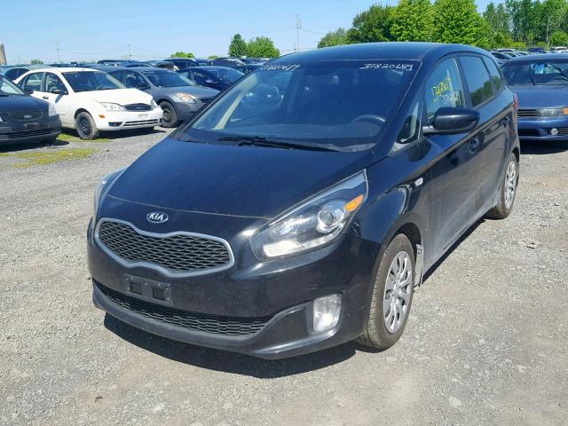 KNAHT8A37E7025491 - 2014 KIA RONDO BLACK photo 2