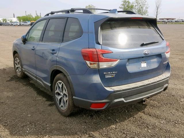 JF2SKEDC5KH468610 - 2019 SUBARU FORESTER P BLUE photo 3