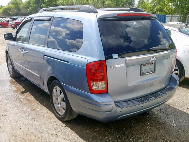 KNDMC233176012854 - 2007 HYUNDAI ENTOURAGE BLUE photo 3