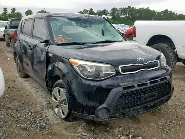 KNDJN2A20E7090489 - 2014 KIA SOUL BLACK photo 1