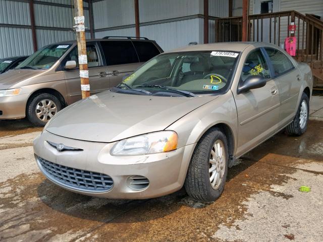 1C3EL46R62N184266 - 2002 CHRYSLER SEBRING LX TAN photo 2