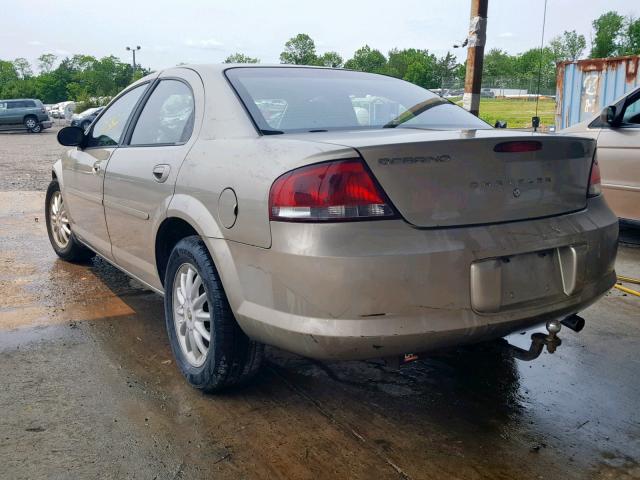 1C3EL46R62N184266 - 2002 CHRYSLER SEBRING LX TAN photo 3