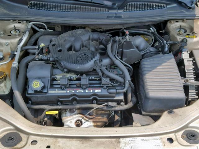 1C3EL46R62N184266 - 2002 CHRYSLER SEBRING LX TAN photo 7