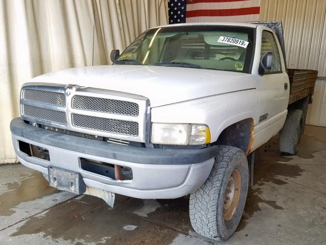 1B6KF26C8TJ142751 - 1996 DODGE RAM 2500 WHITE photo 2