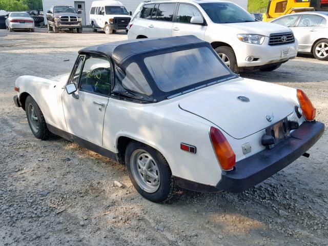 GAN6UL213558G - 1979 MG MIDGET WHITE photo 3