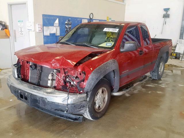 1GCCS196158224603 - 2005 CHEVROLET COLORADO RED photo 2