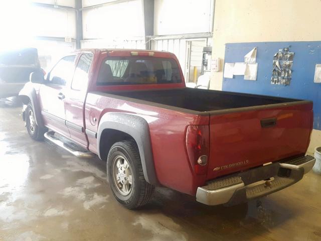 1GCCS196158224603 - 2005 CHEVROLET COLORADO RED photo 3