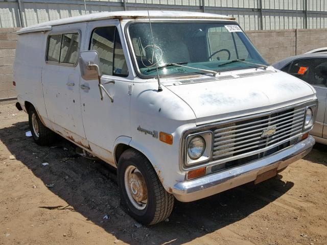 CGY255U161039 - 1975 CHEVROLET VAN WHITE photo 1