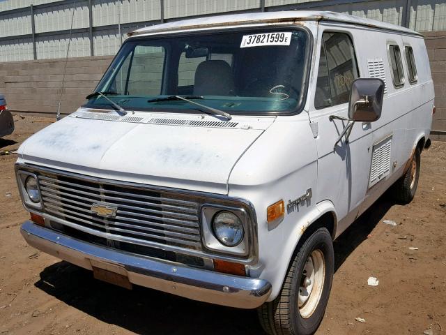 CGY255U161039 - 1975 CHEVROLET VAN WHITE photo 2