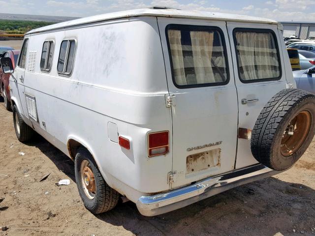 CGY255U161039 - 1975 CHEVROLET VAN WHITE photo 3