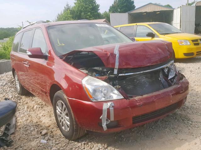 KNDMG4C78B6405813 - 2011 KIA SEDONA LX RED photo 1