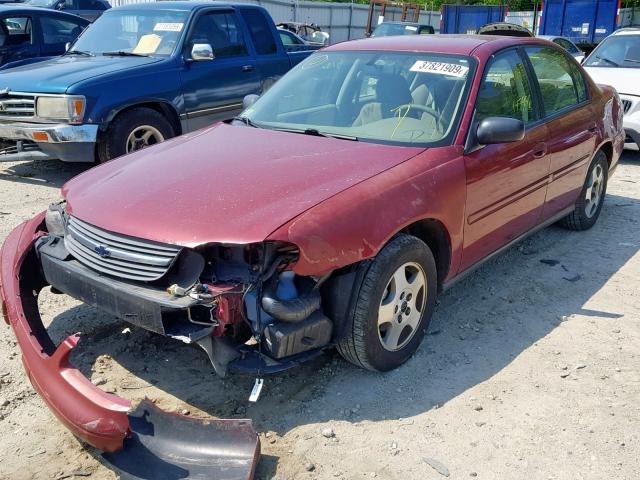 1G1ND52F14M696691 - 2004 CHEVROLET CLASSIC RED photo 2