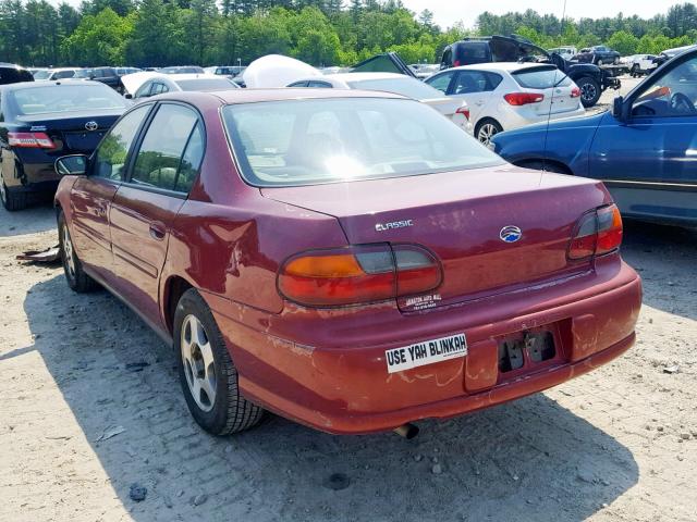 1G1ND52F14M696691 - 2004 CHEVROLET CLASSIC RED photo 3