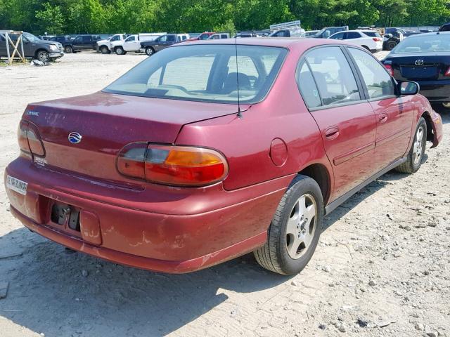 1G1ND52F14M696691 - 2004 CHEVROLET CLASSIC RED photo 4